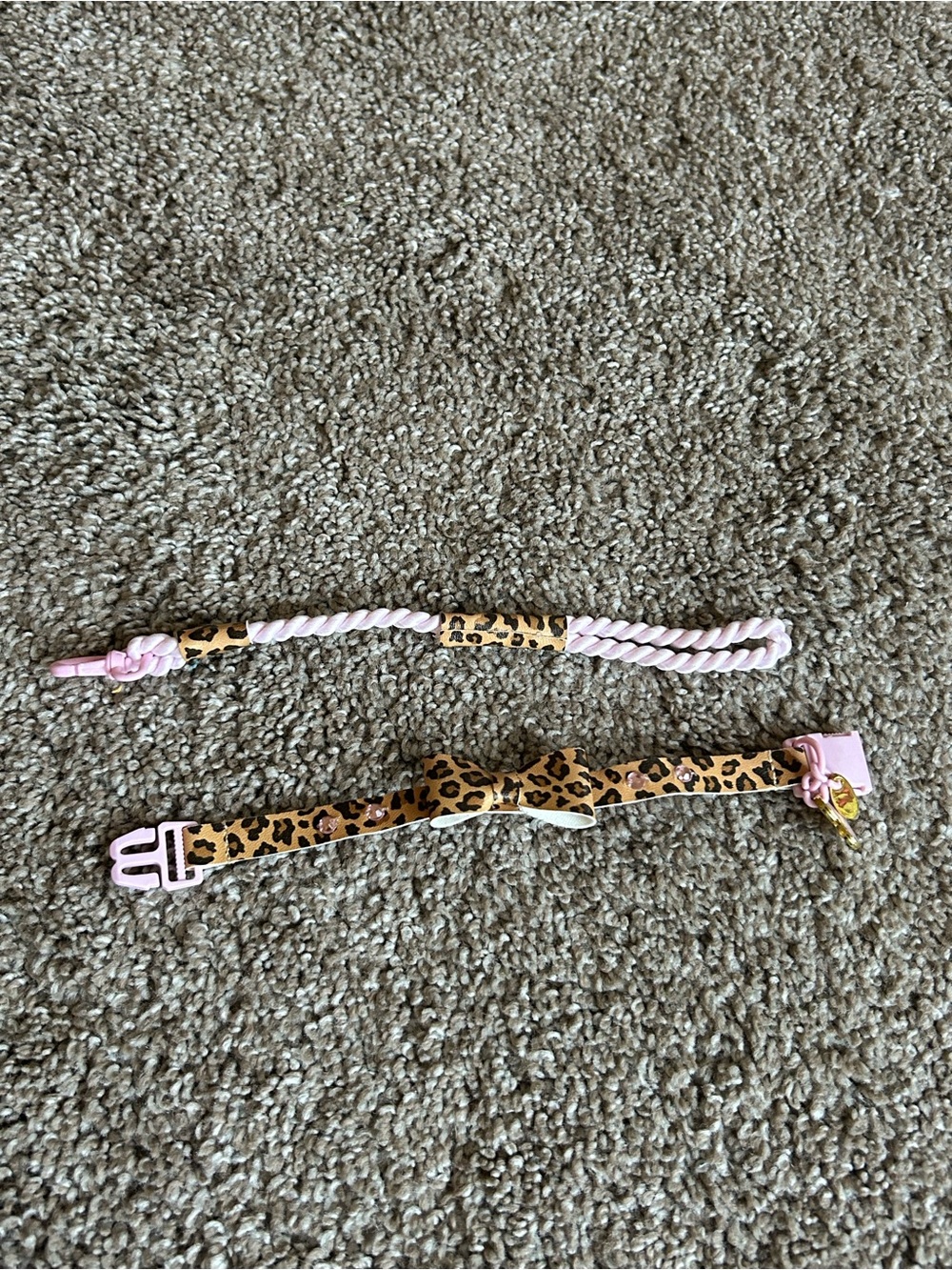 American Girl doll Leopard Leash Set